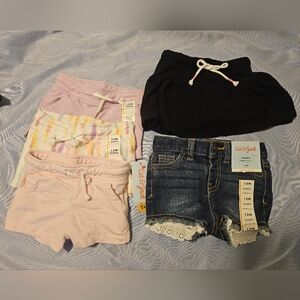 Cat & Jack Kids' Shorts - Black, Pink, Denim, Tie-Dye